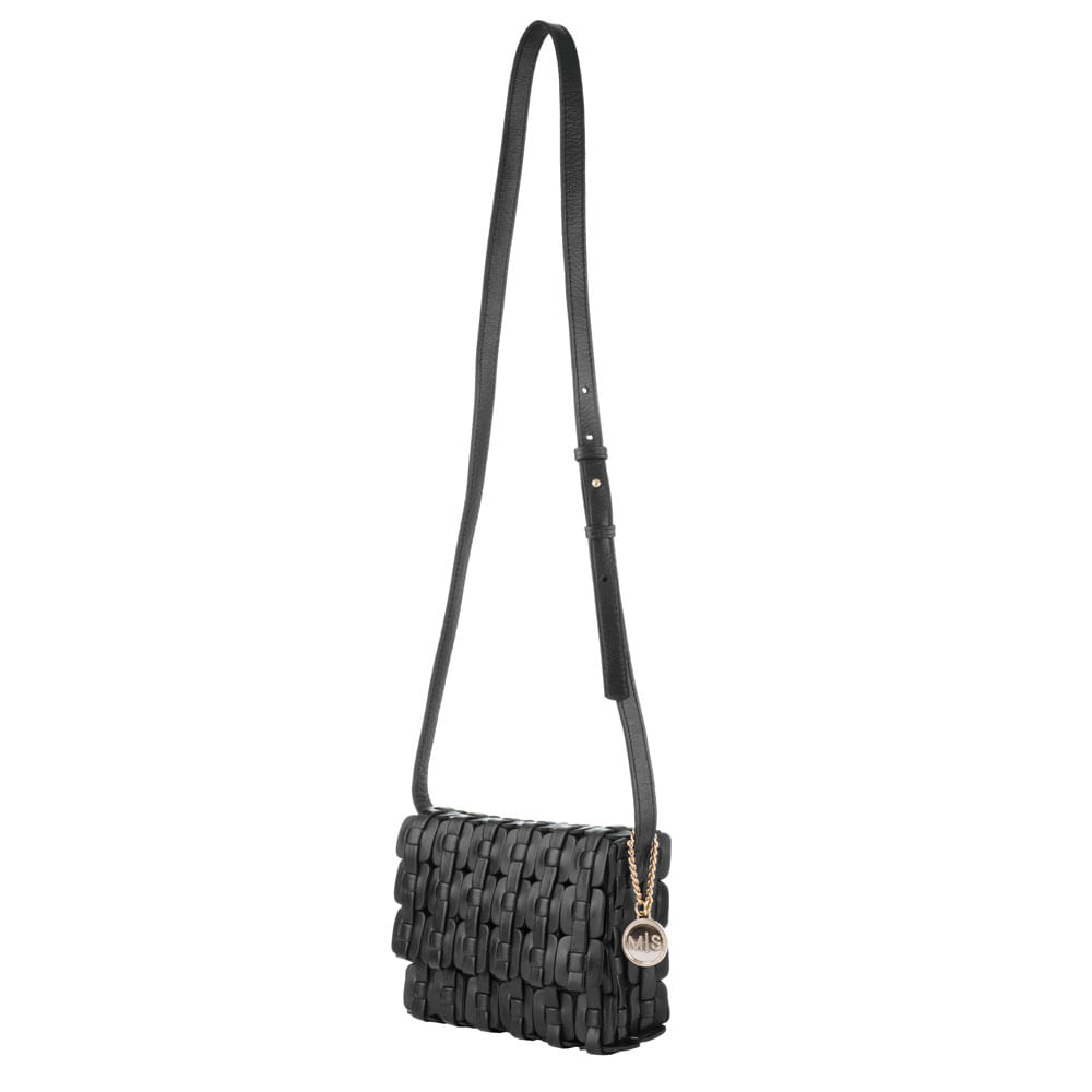 bolsa m|s tiracolo new veneto cristal preto-2